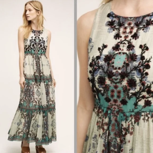 Bhanuni by Jyoti from Anthropologie floral maxi dress - Picture 1 of 6